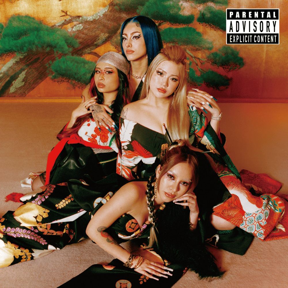 Album cover art for "花・魁 (OIRAN)" by LANA & MEDUSA (JPN) & E.V.P & IFE