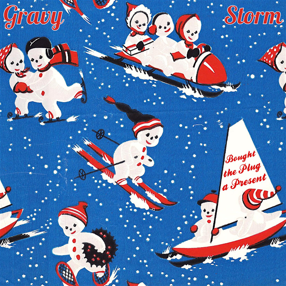 Album cover art for "Bought the Plug a Present" by Yung Gravy & Jay Storm