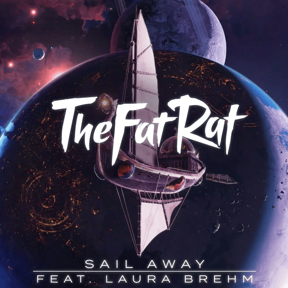 Album cover art for "Sail Away" by TheFatRat & Laura Brehm