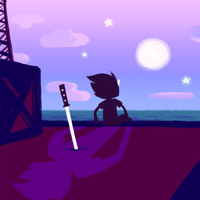Album cover art for "Moonsetter" by Toby Fox