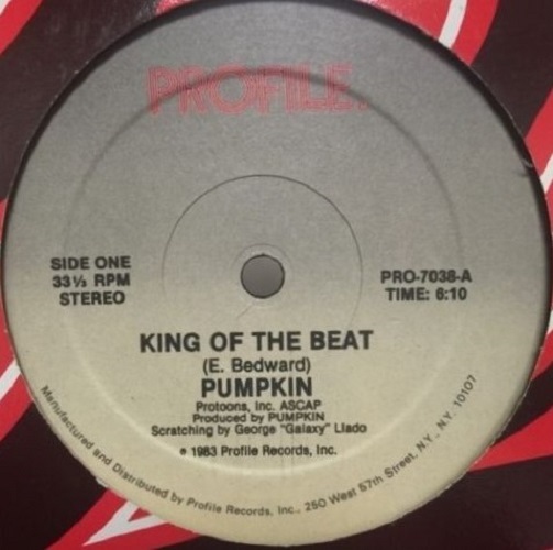 Album cover art for "King Of The Beat" by Pumpkin (rap)