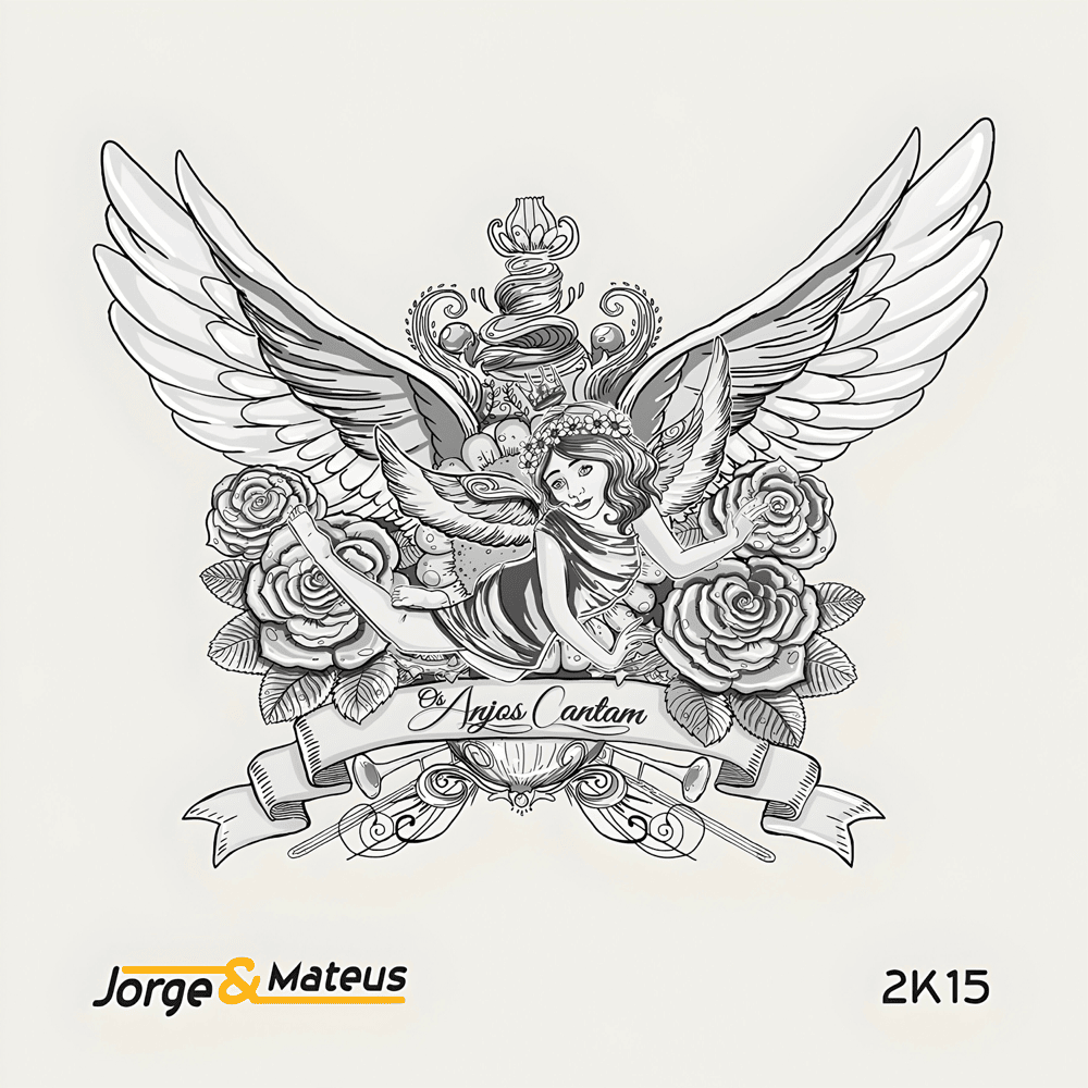 Album cover art for "Os Anjos Cantam" by Jorge & Mateus