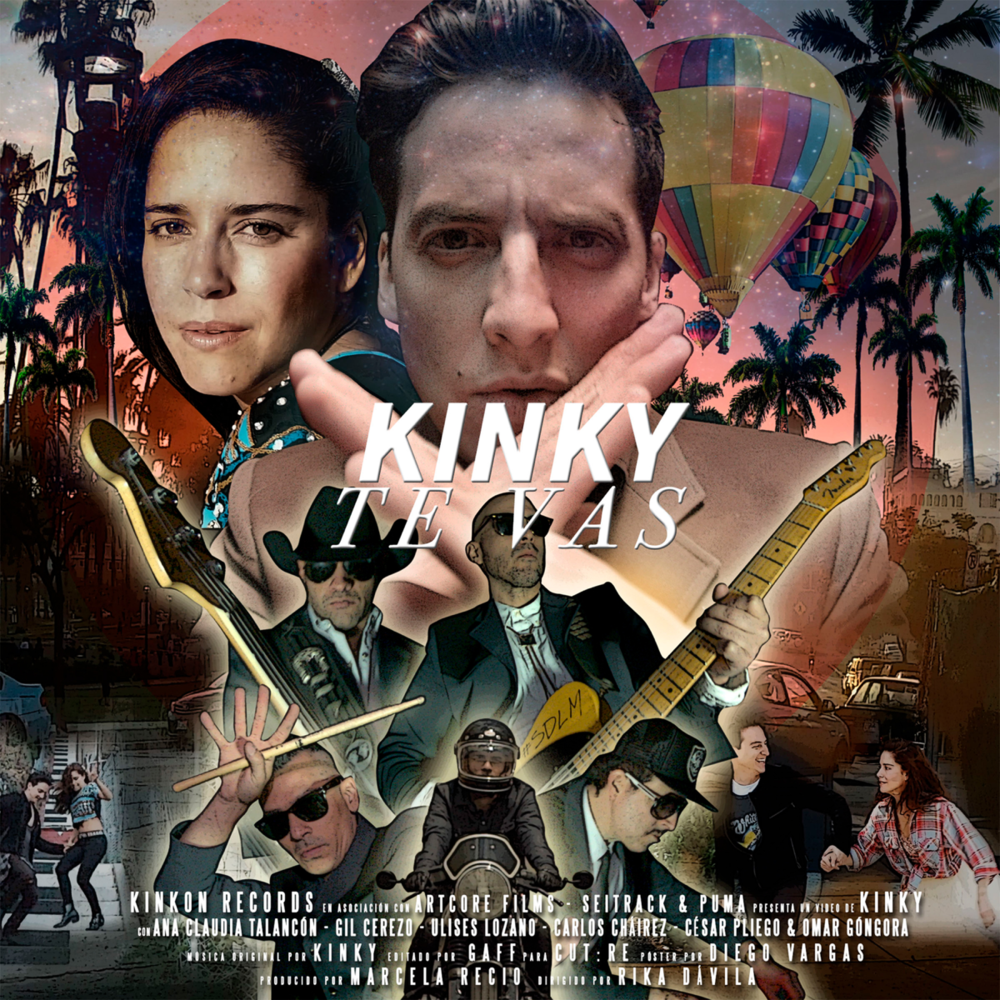 Album cover art for "Te Vas" by Kinky