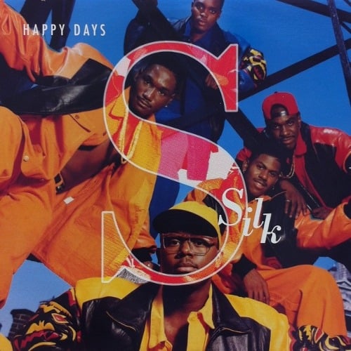Album cover art for "Happy Days" by Silk & Keith Sweat