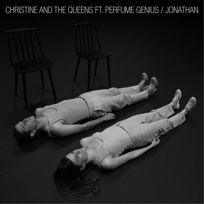 Album cover art for "Jonathan" by Christine and the Queens & Perfume Genius