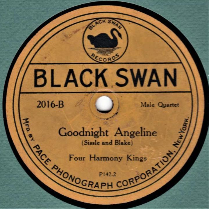Album cover art for "Goodnight Angeline" by Four Harmony Kings
