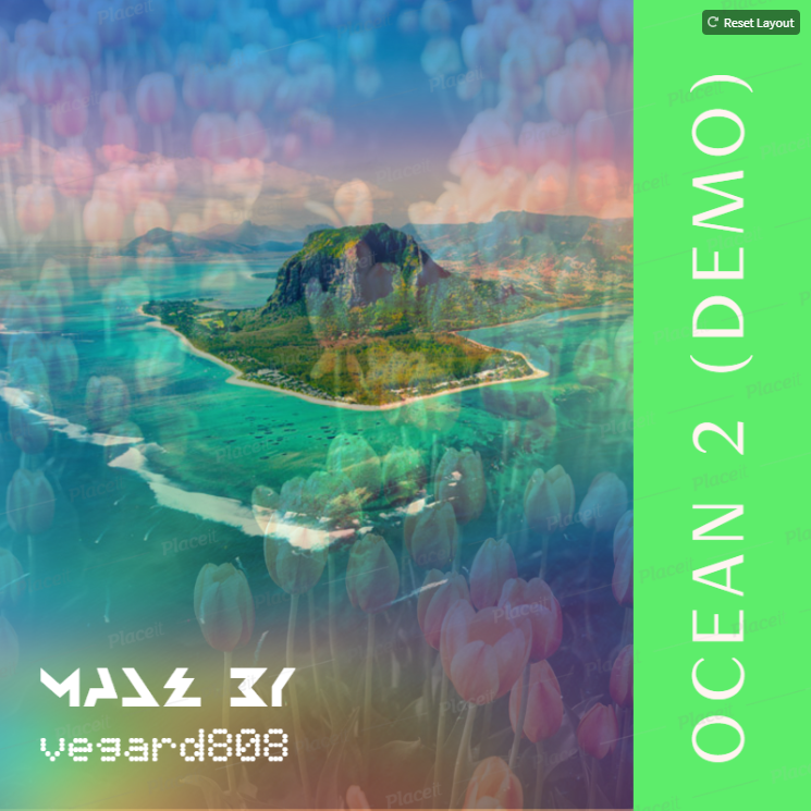 Album cover art for "Ocean 2 (Demo)" by Vegard808