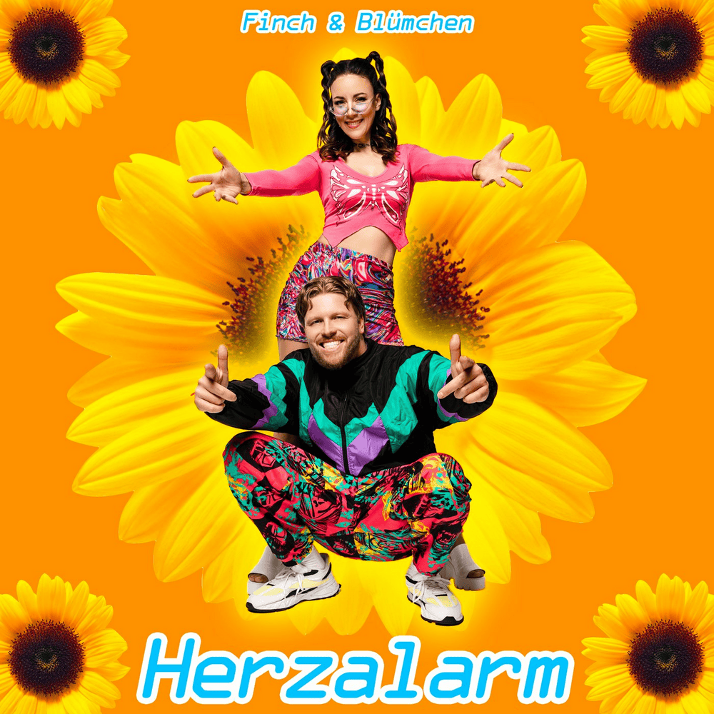 Album cover art for "Herzalarm" by FiNCH & Blümchen