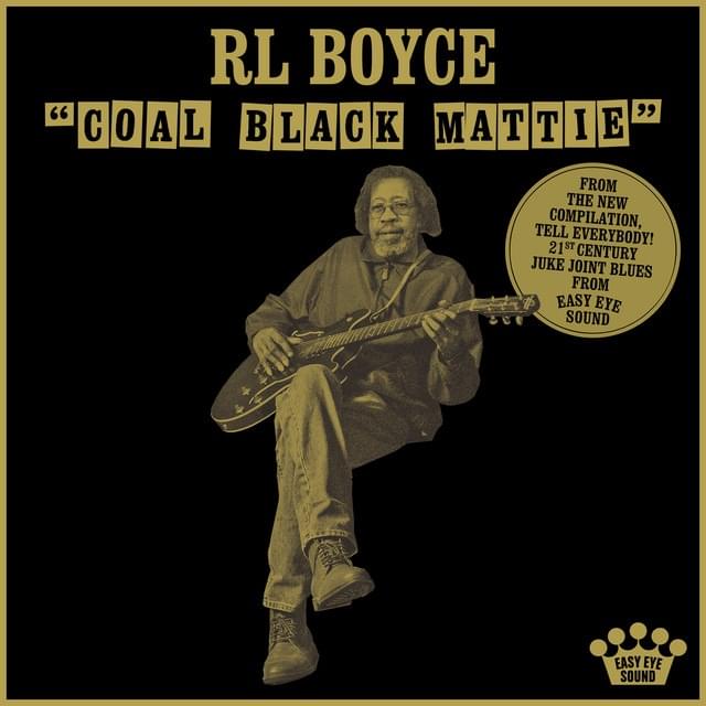 Album cover art for "Coal Black Mattie" by R.L. Boyce