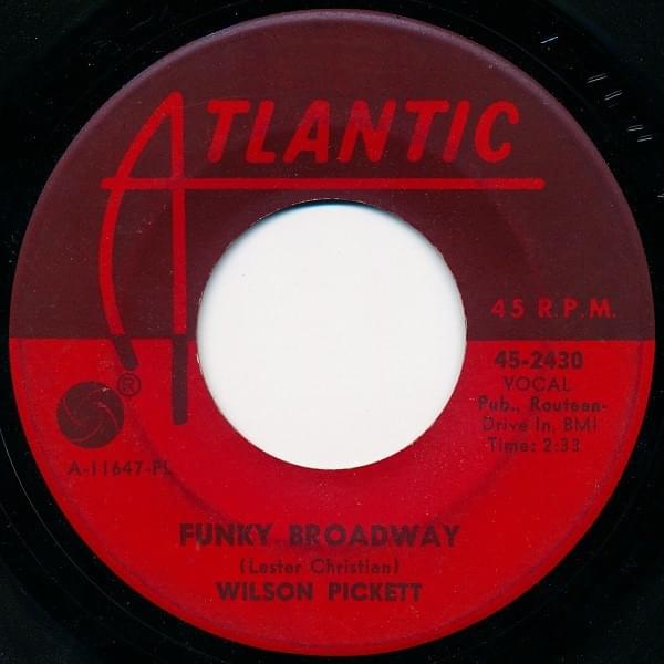 Album cover art for "Funky Broadway" by Wilson Pickett