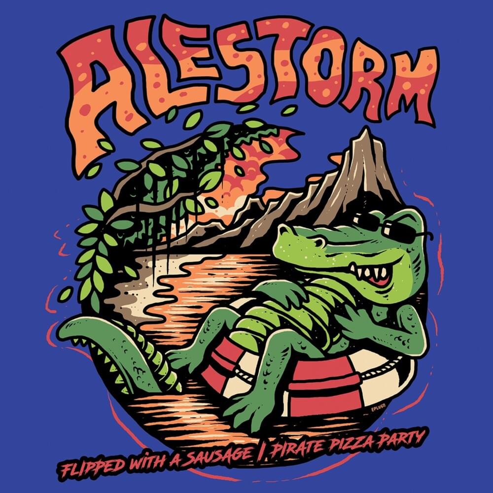 Album cover art for "Pirate Pizza Party" by Alestorm
