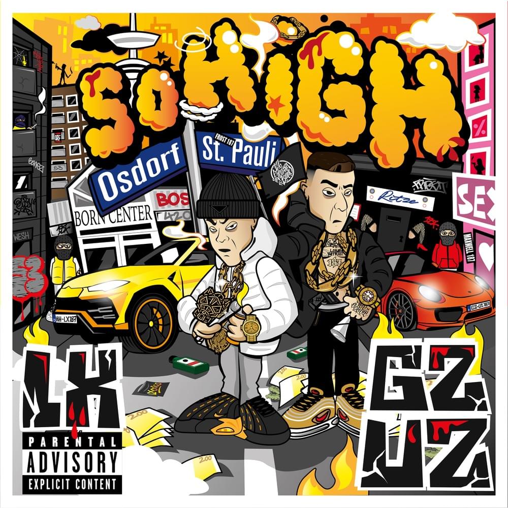 Album cover art for "So High" by LX