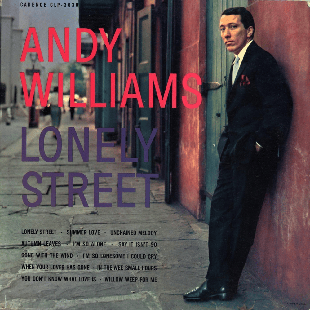 Album cover art for "Lonely Street" by Andy Williams