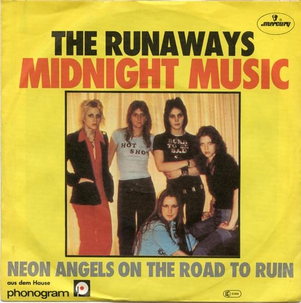 Album cover art for "Midnight Music" by The Runaways