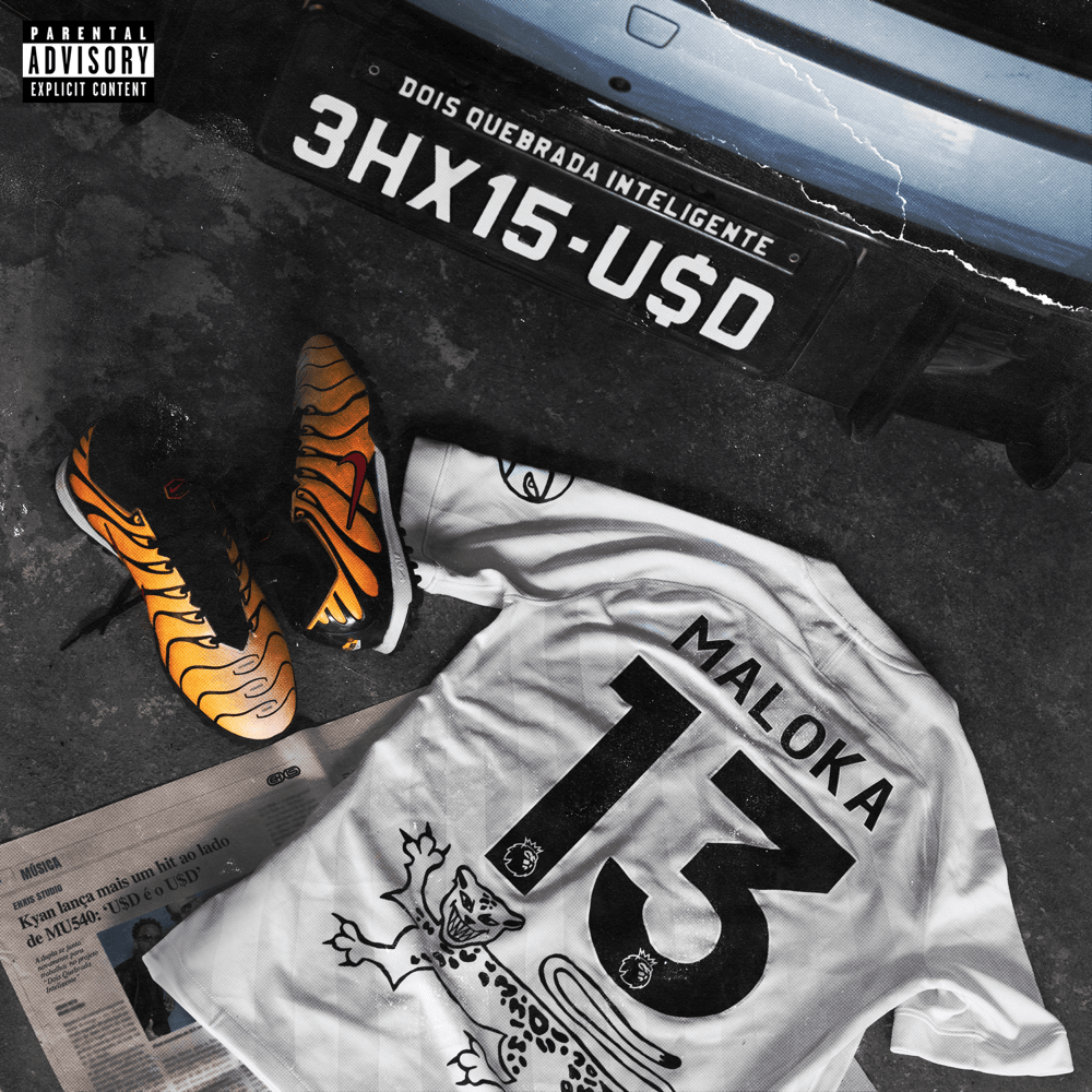 Album cover art for "USD, é USD!" by Kyan & DJ MZL Ori