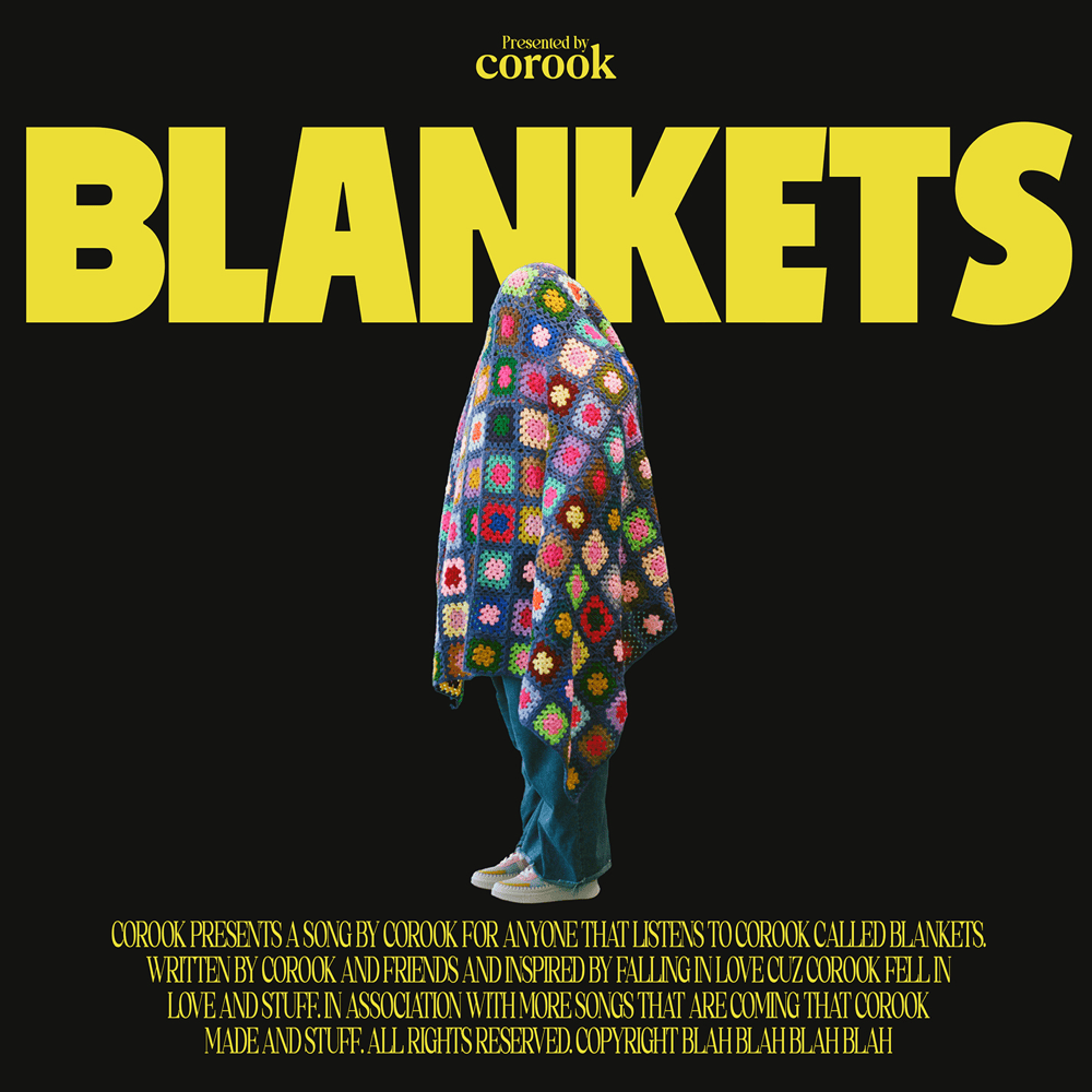 Album cover art for "blankets" by corook