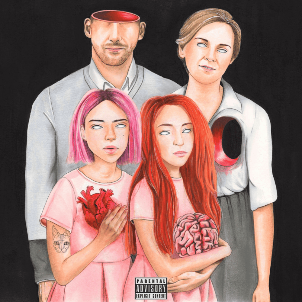 Album cover art for "фарш (minced meat)" by кис-кис (kiskisnotdead)
