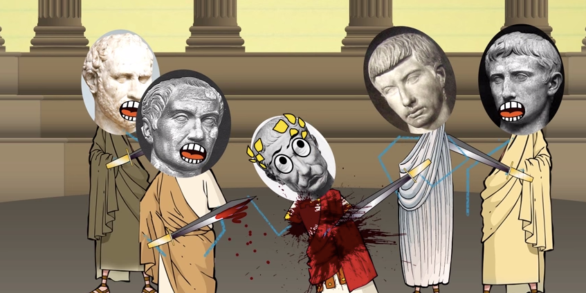 Album cover art for "Julius Caesar" by Thug Notes & Sparky Sweets PhD