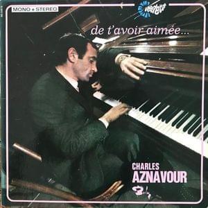 Album cover art for "Les bons moments" by Charles Aznavour