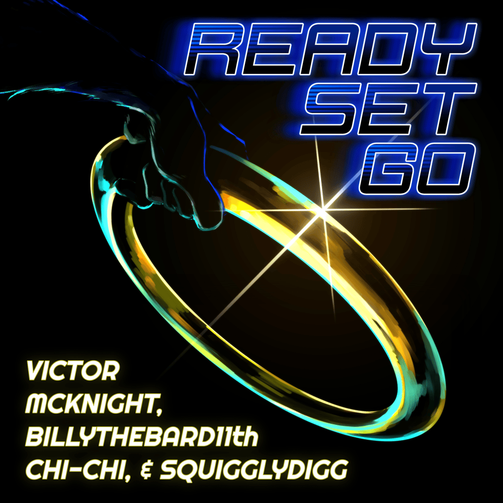 Album cover art for "Ready Set Go" by Victor McKnight & Billy Qvarnström & Chi-Chi (USA) & KeyBlack
