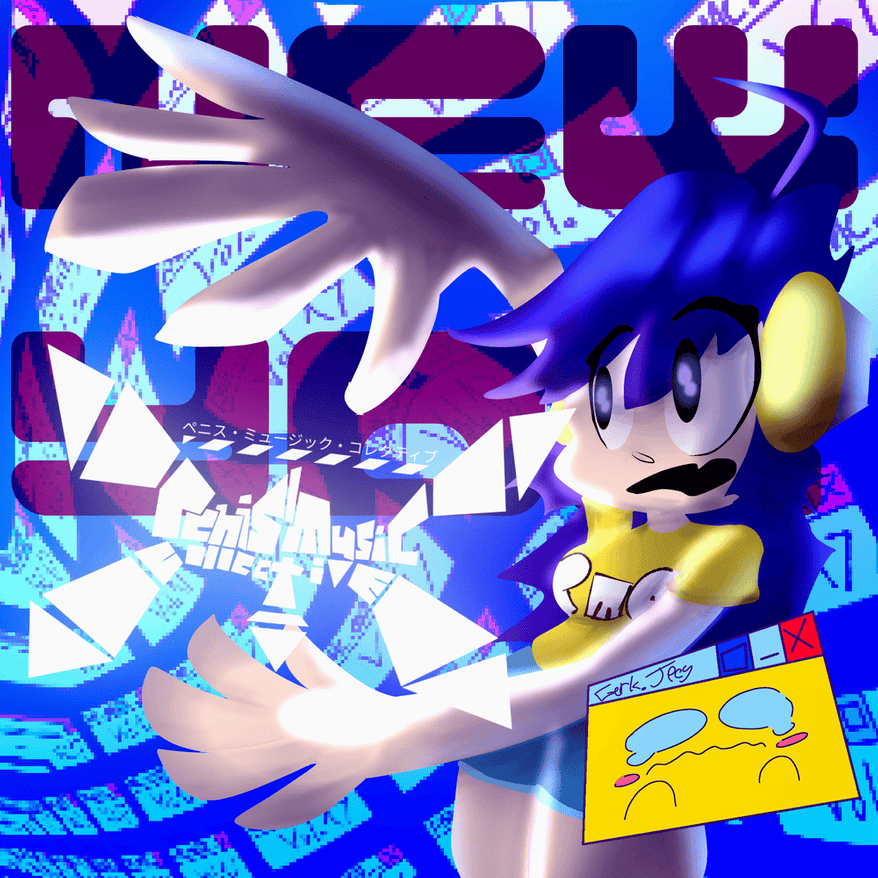 Album cover art for "outdated humour" by the 2 cbuds