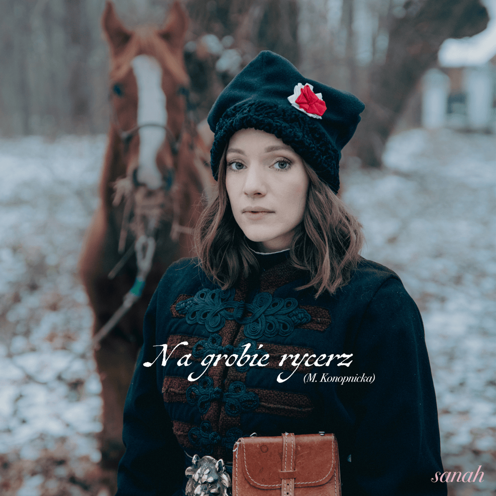 Album cover art for "Na grobie rycerz (M. Konopnicka)" by sanah