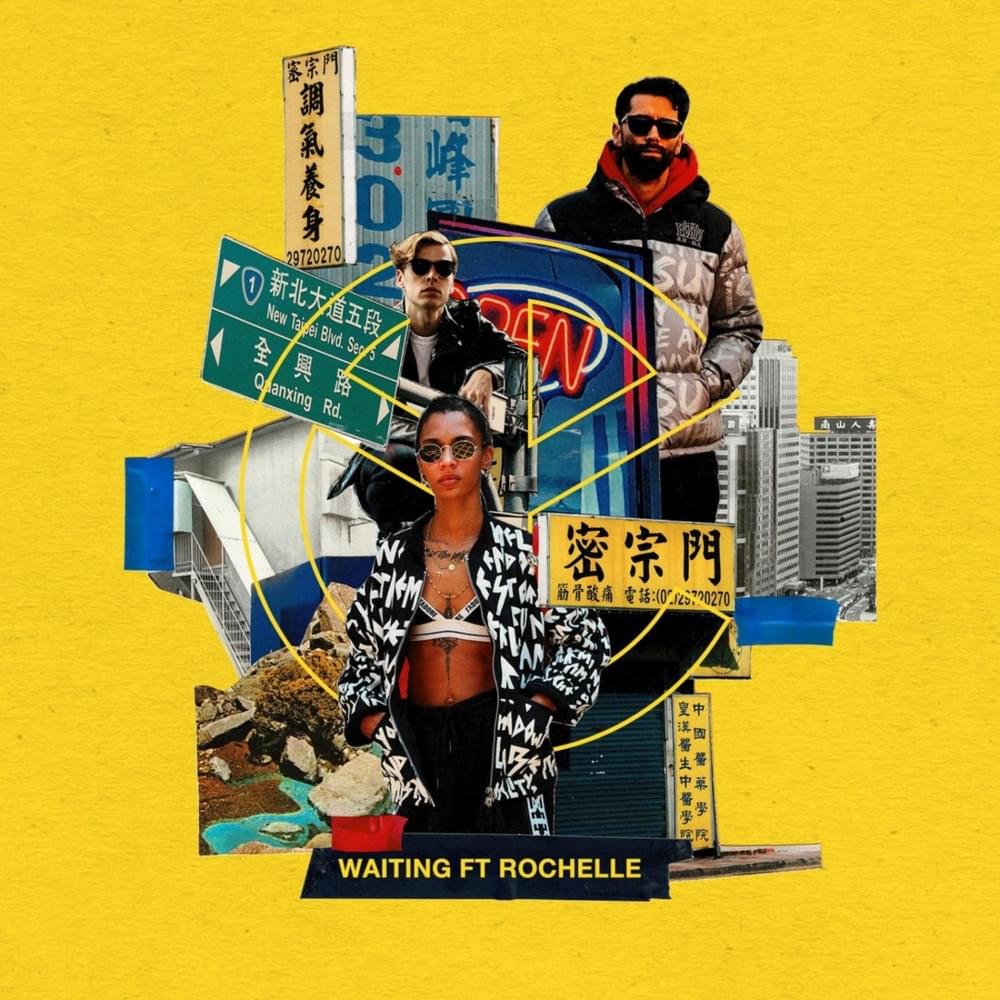 Album cover art for "Waiting" by Yellow Claw & Rochelle