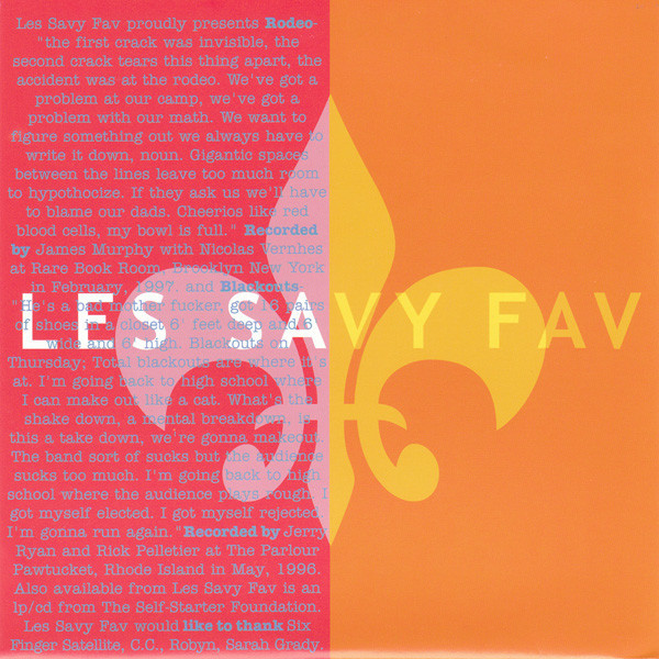 Album cover art for "Rodeo" by Les Savy Fav