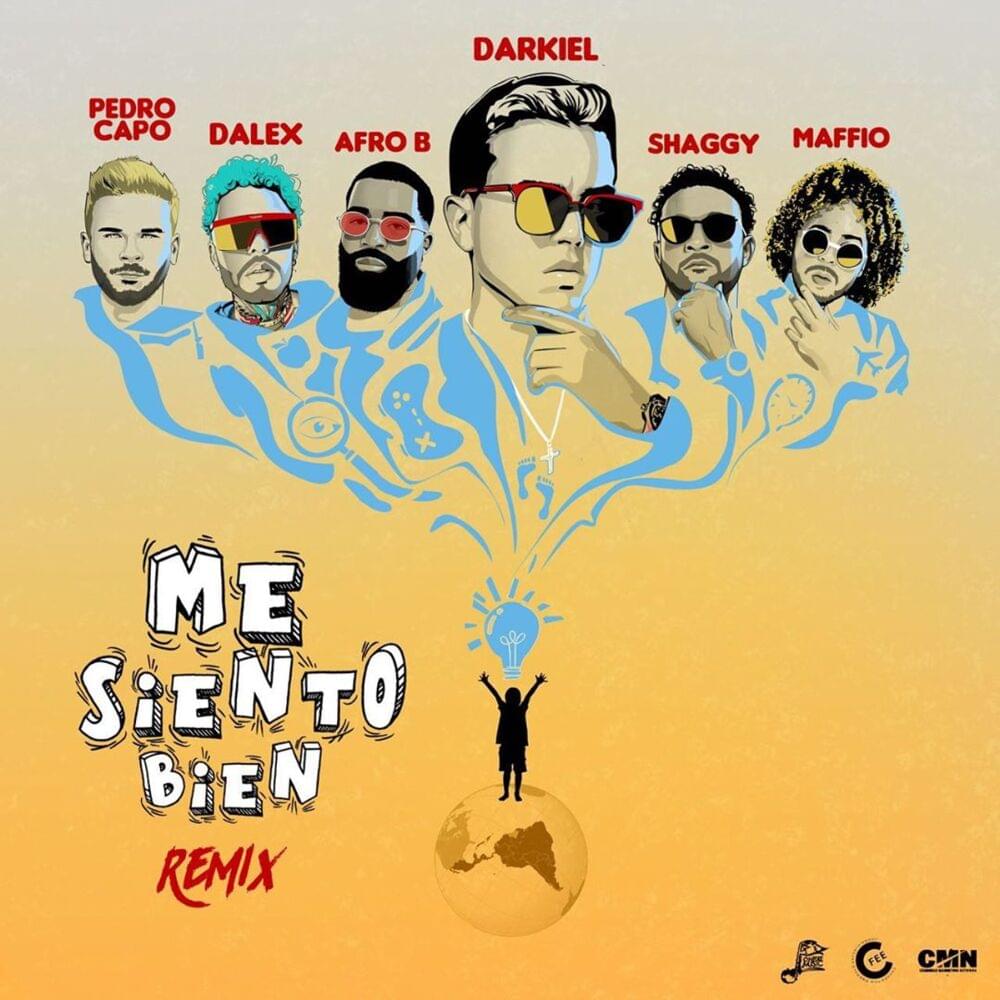 Album cover art for "Me Siento Bien (Remix)" by Boy Wonder CF & Maffio & Dalex & Afro B
