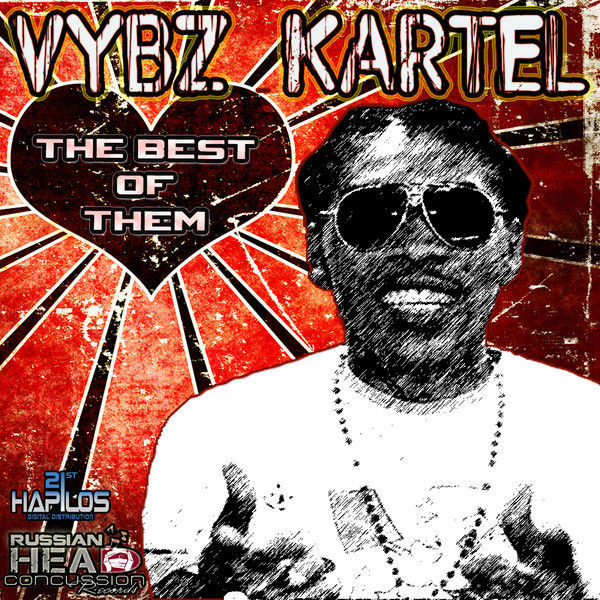 Album cover art for "The Best Of Them" by Vybz Kartel