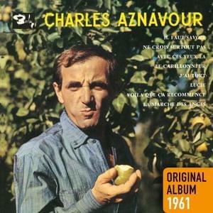 Album cover art for "Lucie" by Charles Aznavour