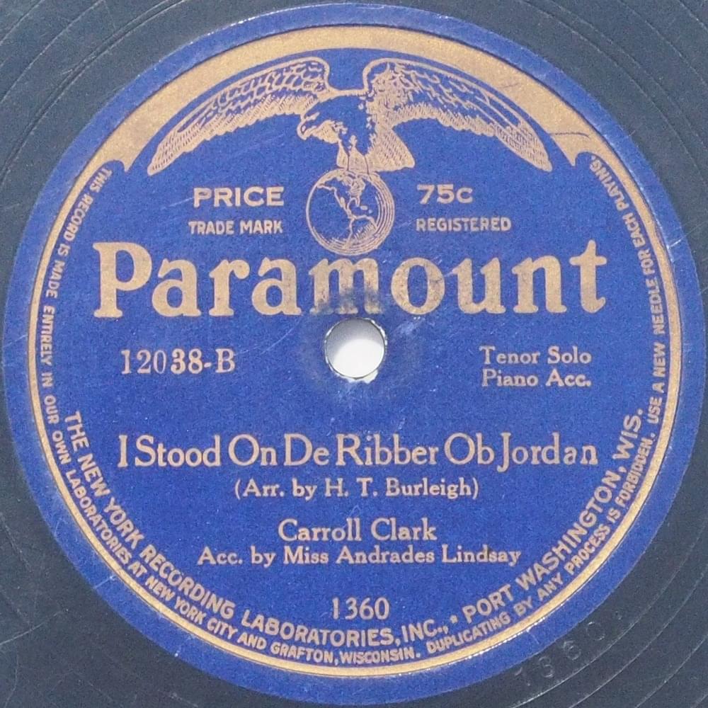 I Stood On De Ribber Ob Jordan by Carroll C. Clark