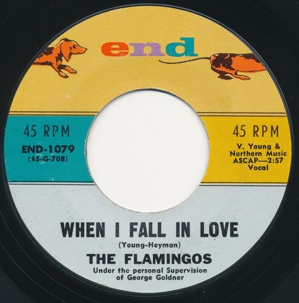 Album cover art for "When I Fall In Love" by The Flamingos