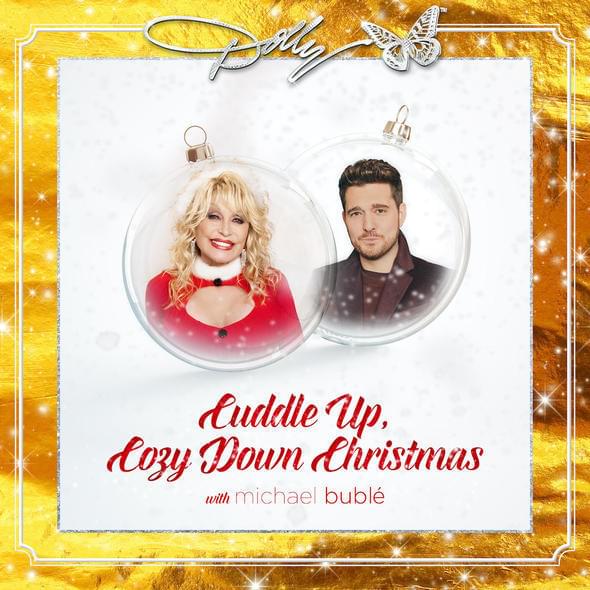 Album cover art for "Cuddle Up, Cozy Down Christmas" by Dolly Parton