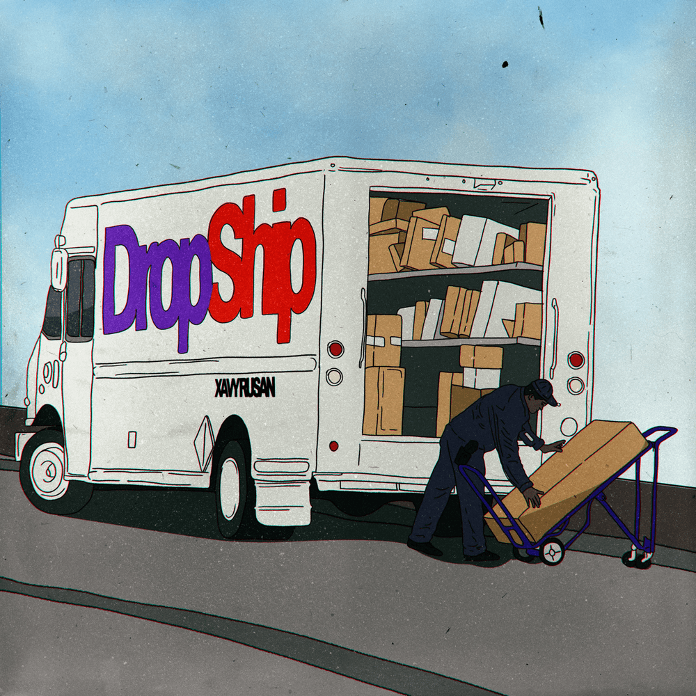 Album cover art for "Drop Ship" by Xavy Rusan