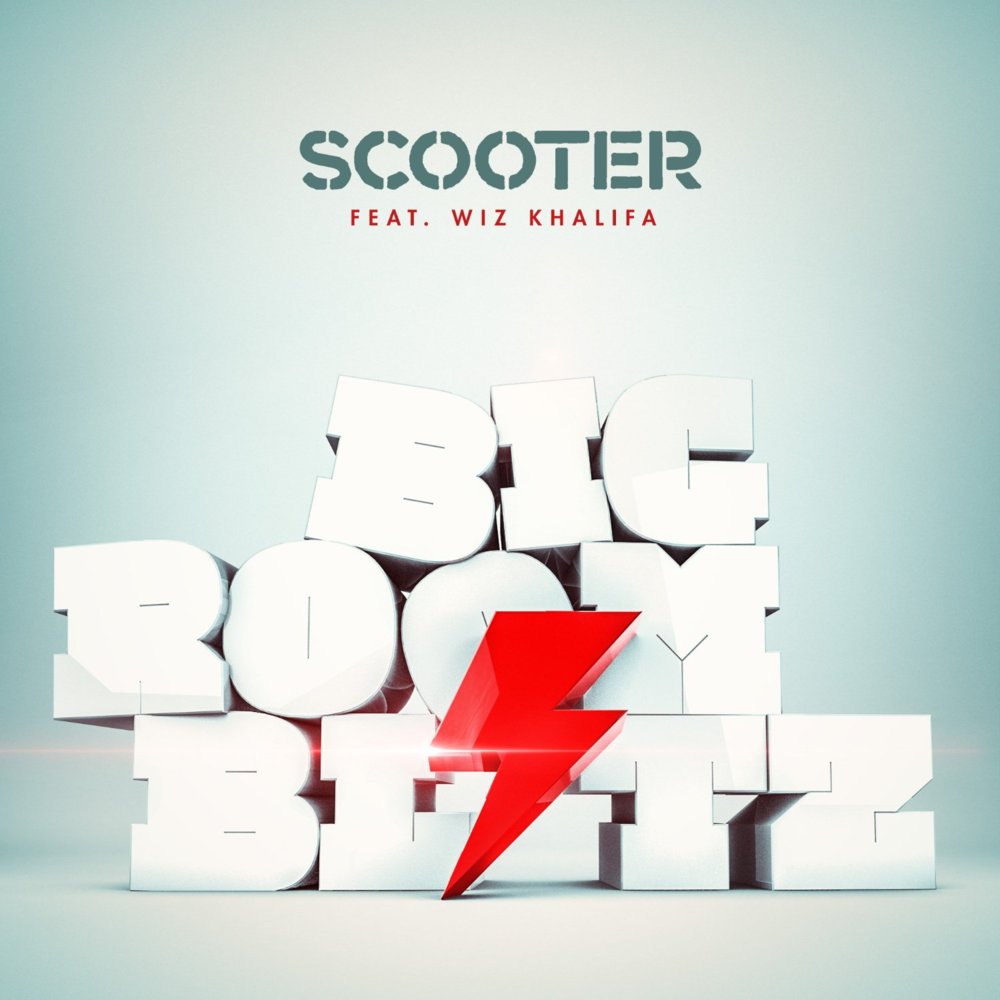 Album cover art for "Bigroom Blitz" by Scooter & Wiz Khalifa