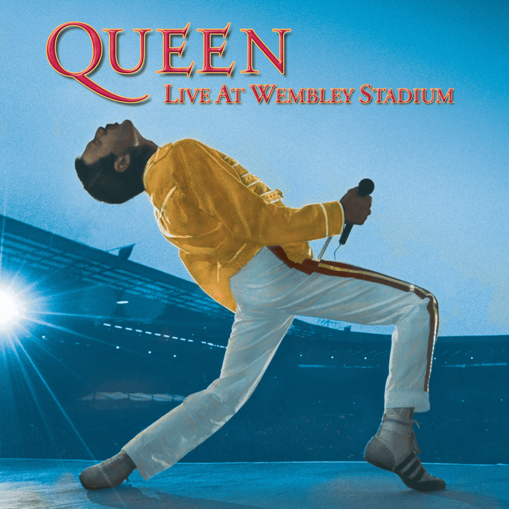 Album cover art for "In the Lap of the Gods... Revisited (Live at Wembley Stadium, 1986)" by Queen