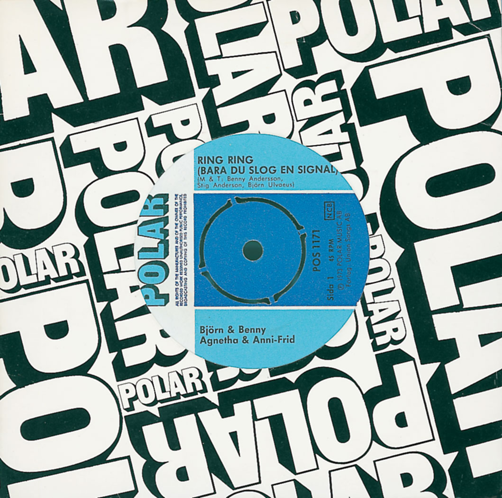 Album cover art for "Ring ring (bara du slog en signal) [Swedish Version]" by ABBA