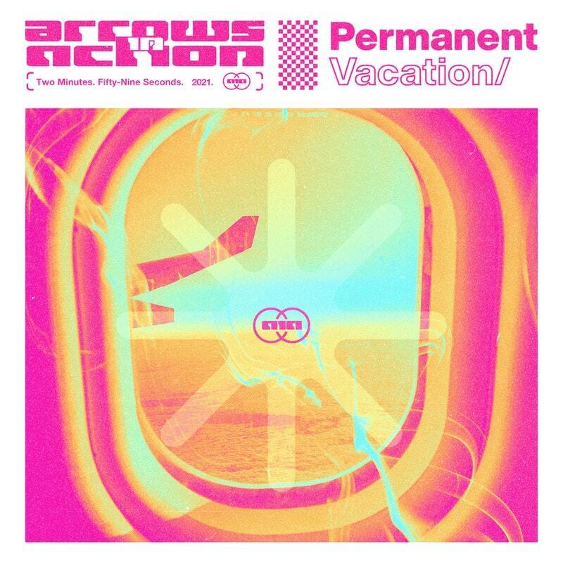 Album cover art for "Permanent Vacation" by Arrows in Action