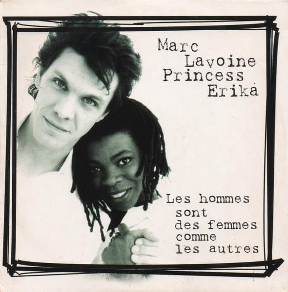 Album cover art for "Les Hommes Sont Des Femmes Comme Les Autres" by Marc Lavoine & Princess Erika