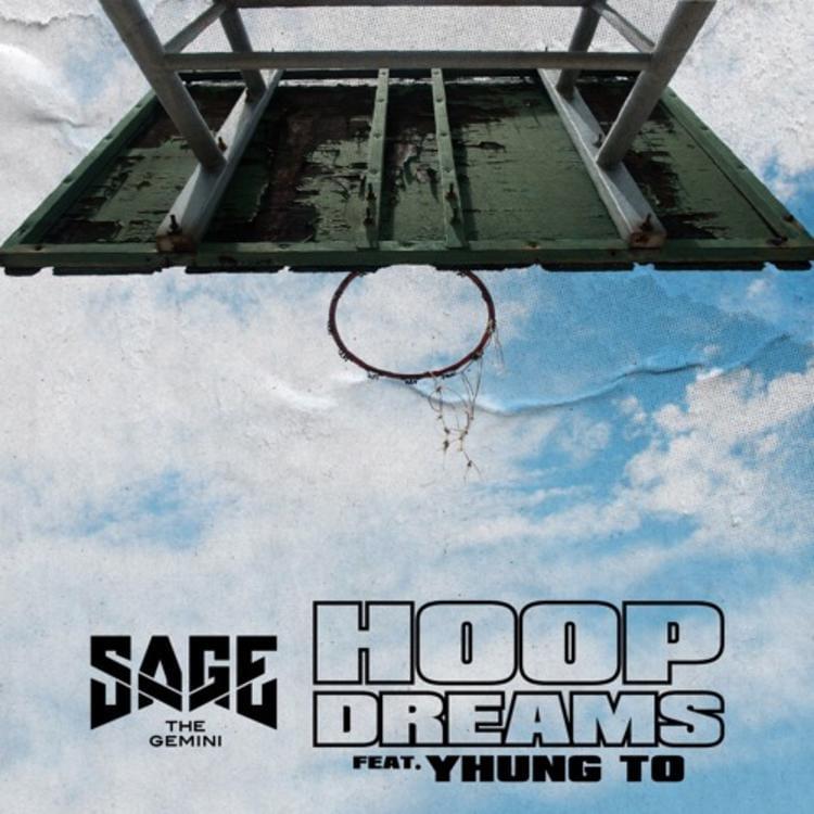 Album cover art for "Hoop Dreams" by Sage The Gemini & Yhung T.O.