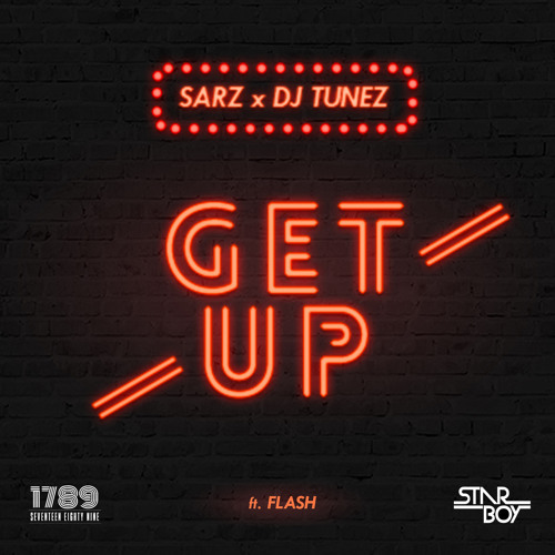 Album cover art for "GET UP" by Sarz & Flash & DJ Tunez