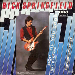 Album cover art for "Bop ’Til You Drop" by Rick Springfield