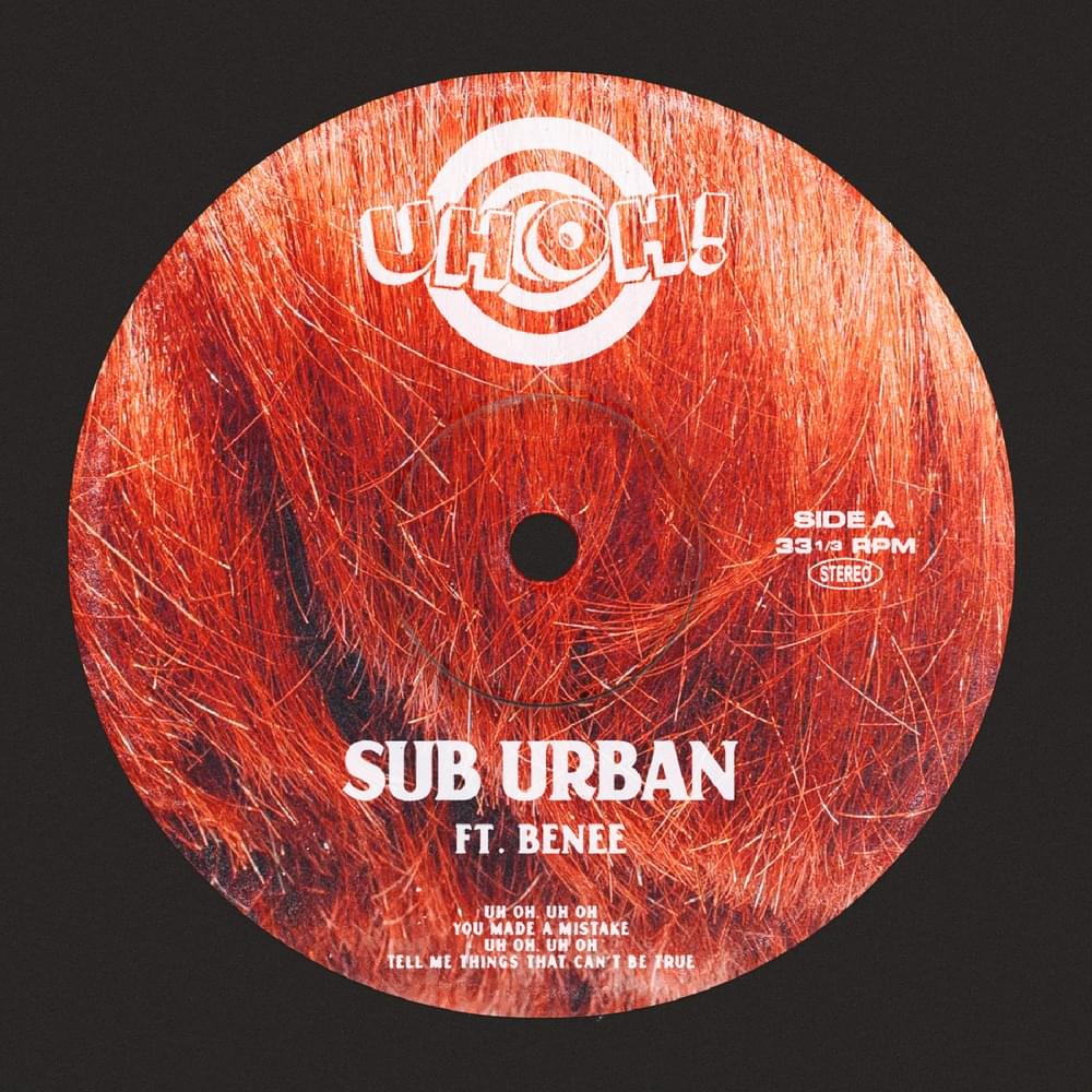Album cover art for "UH OH!" by Sub Urban & BENEE