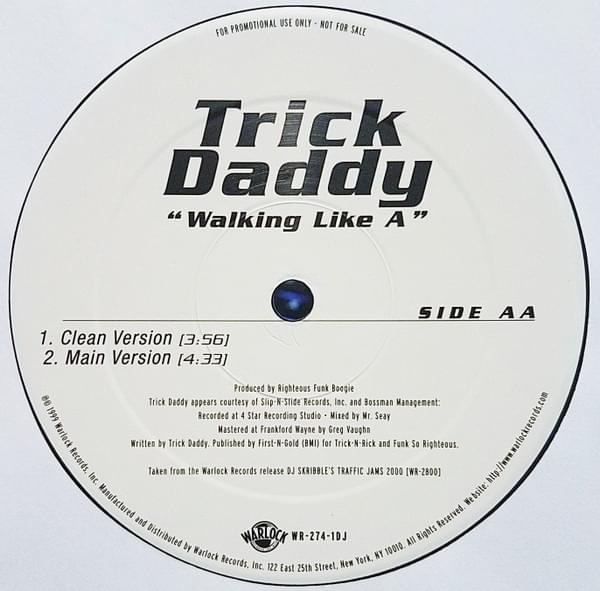 Album cover art for "Walkin’ Like a Hoe" by Trick Daddy