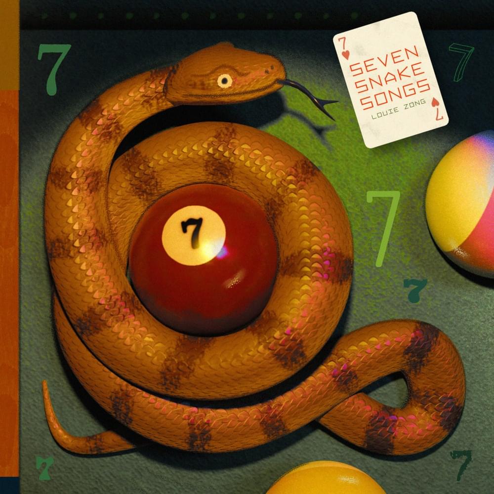 Album cover art for "Slithery Serenade" by Louie Zong
