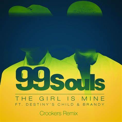 Album cover art for "The Girl is Mine (Crookers Remix)" by Brandy & Destiny’s Child
