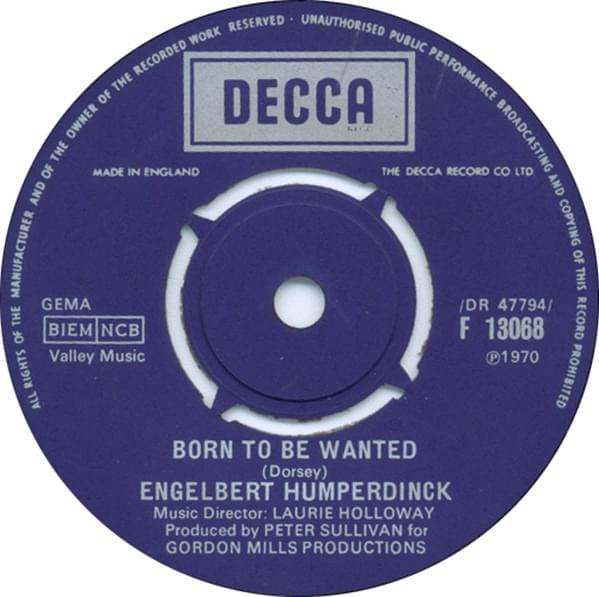 Album cover art for "Born to Be Wanted" by Engelbert Humperdinck