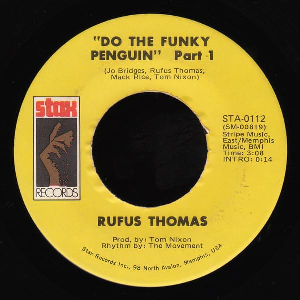 Album cover art for "Do the Funky Penguin" by Rufus Thomas