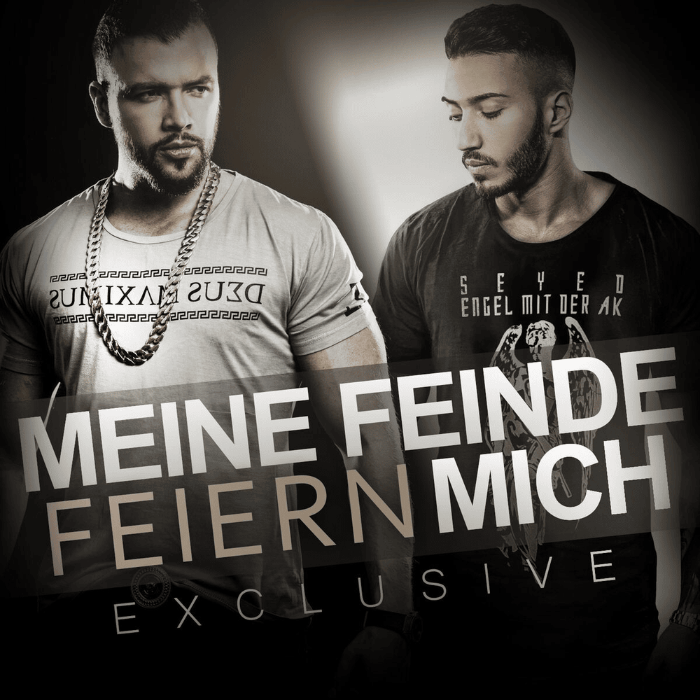 Album cover art for "Meine Feinde feiern mich" by Kollegah